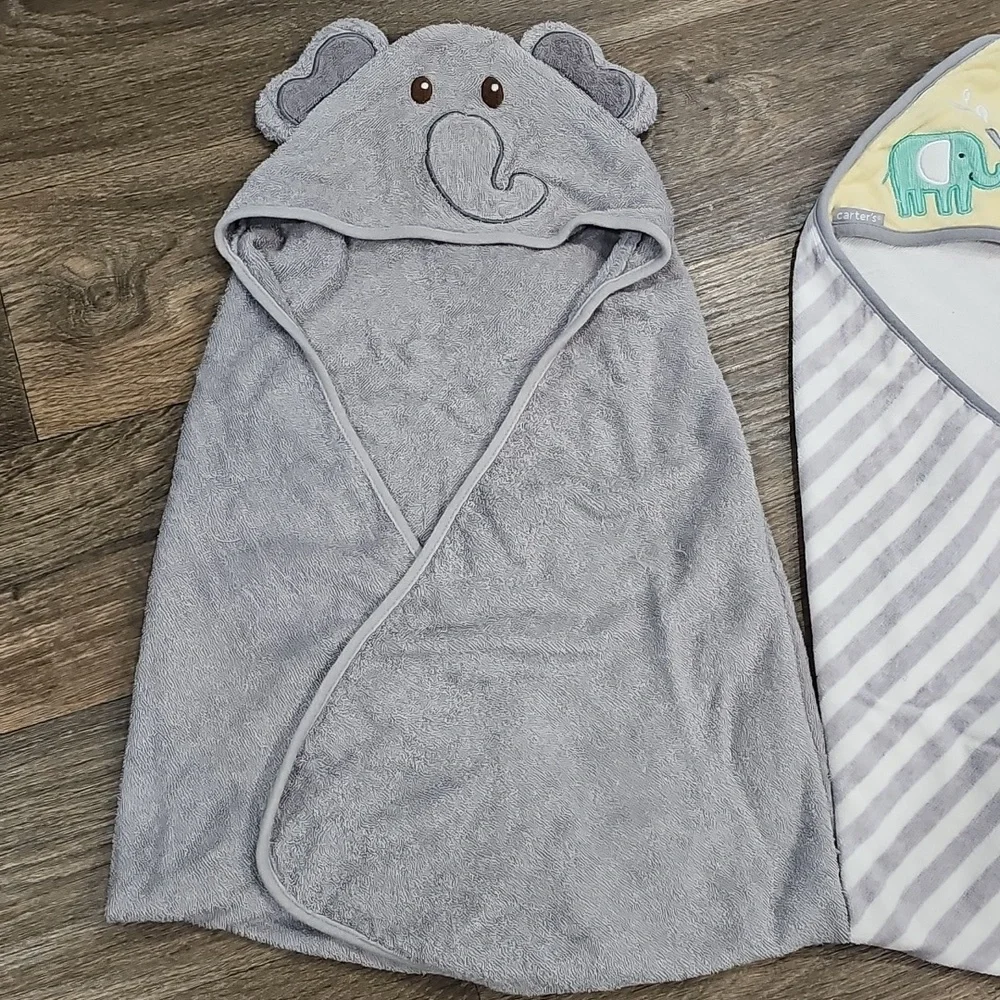Baby Elephant Hooded Towels Bundle